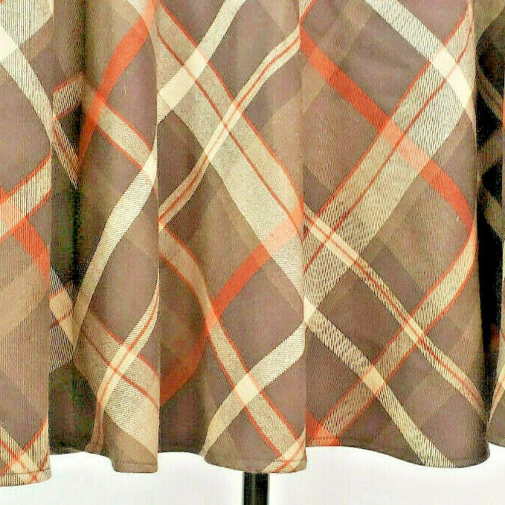 NOT FOR SALE. Jones New York Signature Brown Wool A Line Skirt - Picture 3 of 8